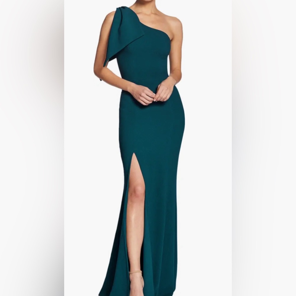 Georgina Dress the Population Hunter Green Forma Gown